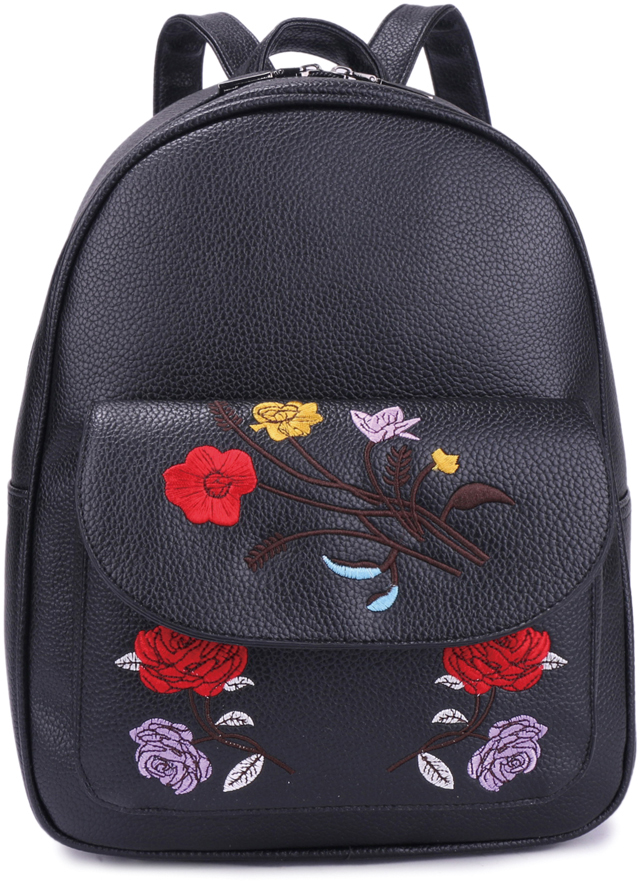 Рюкзак женский OrsOro, цвет: черный, 25 x 32 x 11 см. DS-865/1