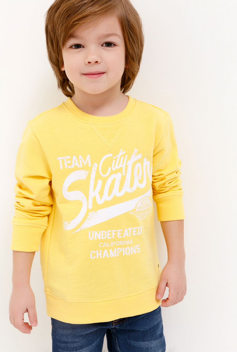 Джемпер для мальчика Acoola Platini, цвет: желтый. 20120100128_1200. Размер 122