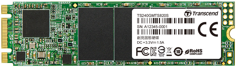 Transcend MTS820S 240GB SSD-накопитель (TS240GMTS820S)