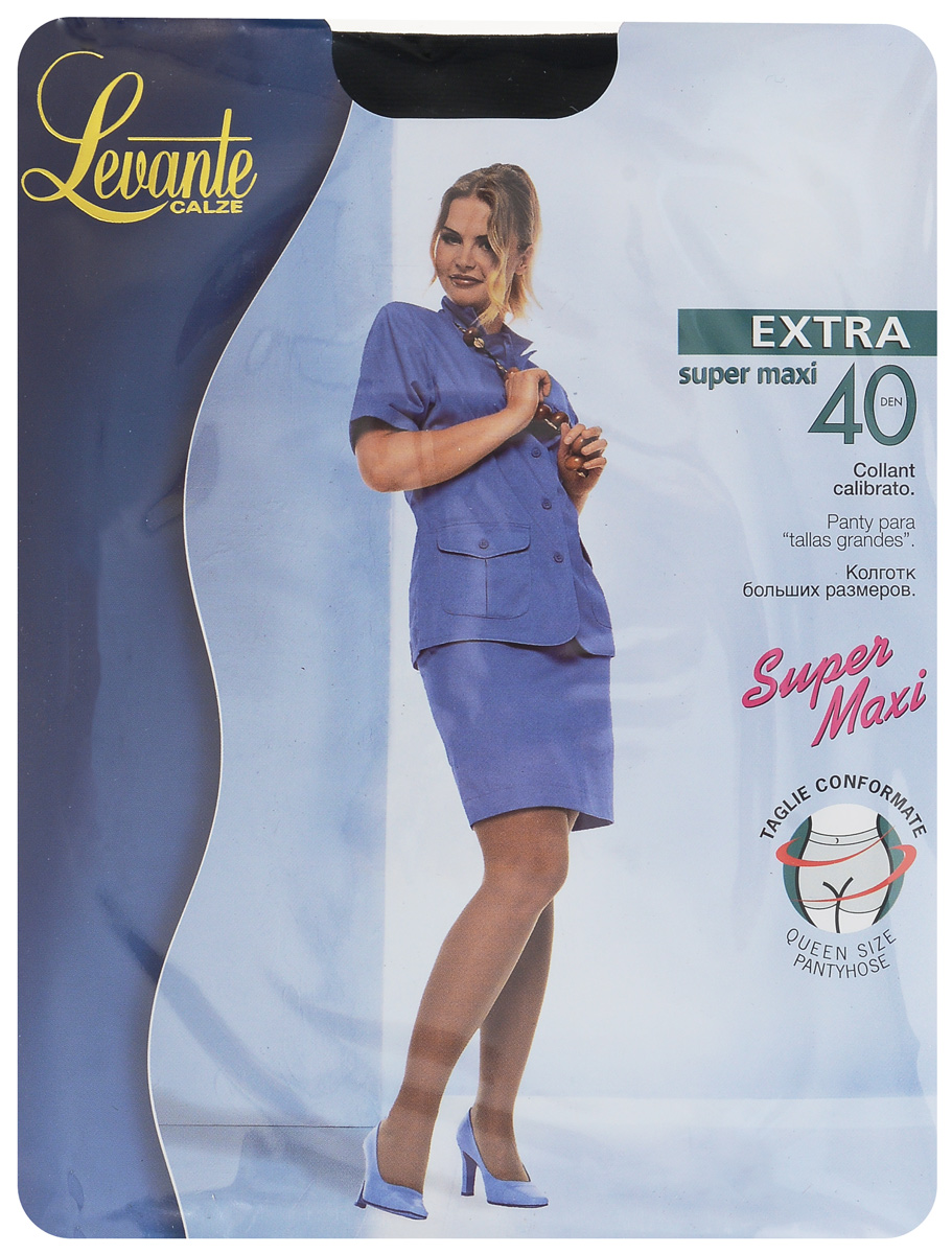 Колготки женские Levante Extra 40, цвет: Nero (черный). Размер Размер 5/6 (XL)
