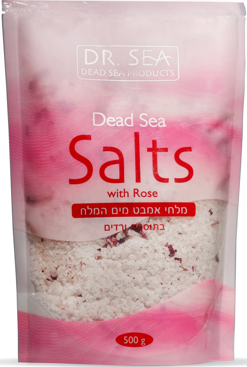 Dr. Sea Соль Мертвого Моря с лепестками роз, 500 г