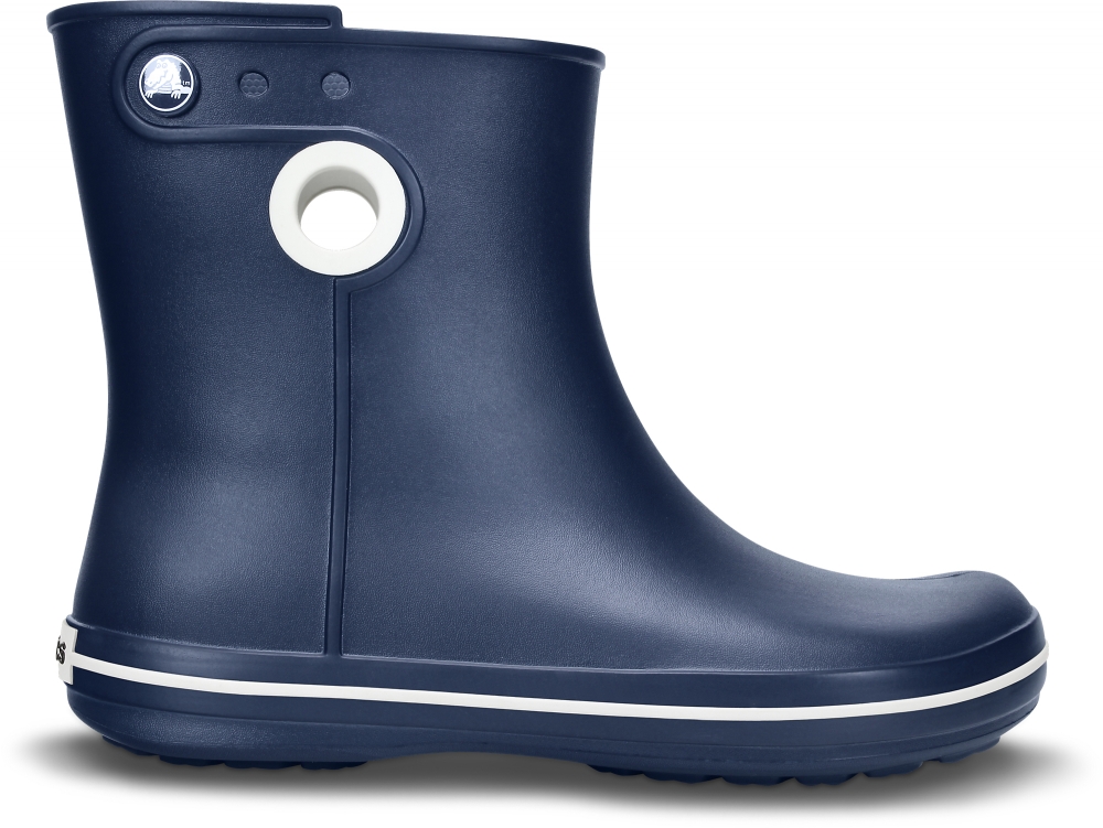 Полусапоги резиновые женские Crocs Jaunt Shorty Boot, цвет: темно-синий. 15769-410. Размер 5 (35)