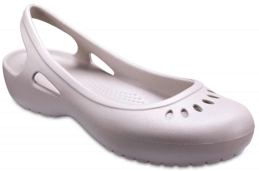 Сандалии женские Crocs Kadee Slingback, цвет: светло-бежевый. 205077-018. Размер 11 (41)