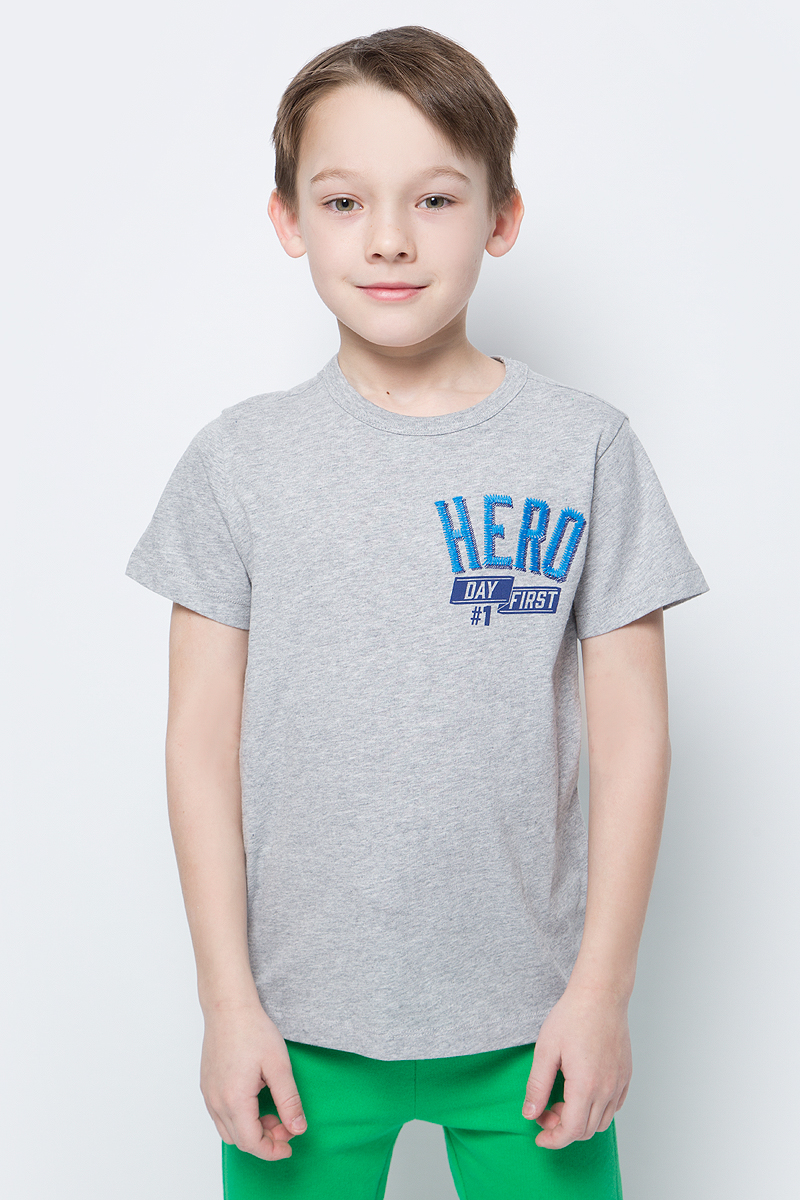 Футболка для мальчиков United Colors of Benetton, цвет: серый. 3096C13HE_501. Размер 150