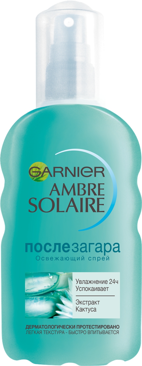 Garnier Ambre Solaire Спрей для тела после загара, увлажняющий, освежающий, 200 мл