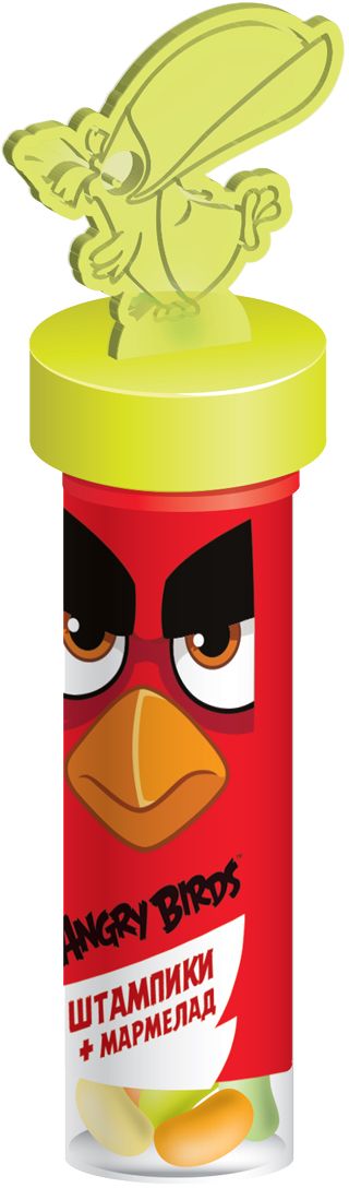 Конфитрейд Angry Birds Movie мармелад в тубе и штампики, 6 г