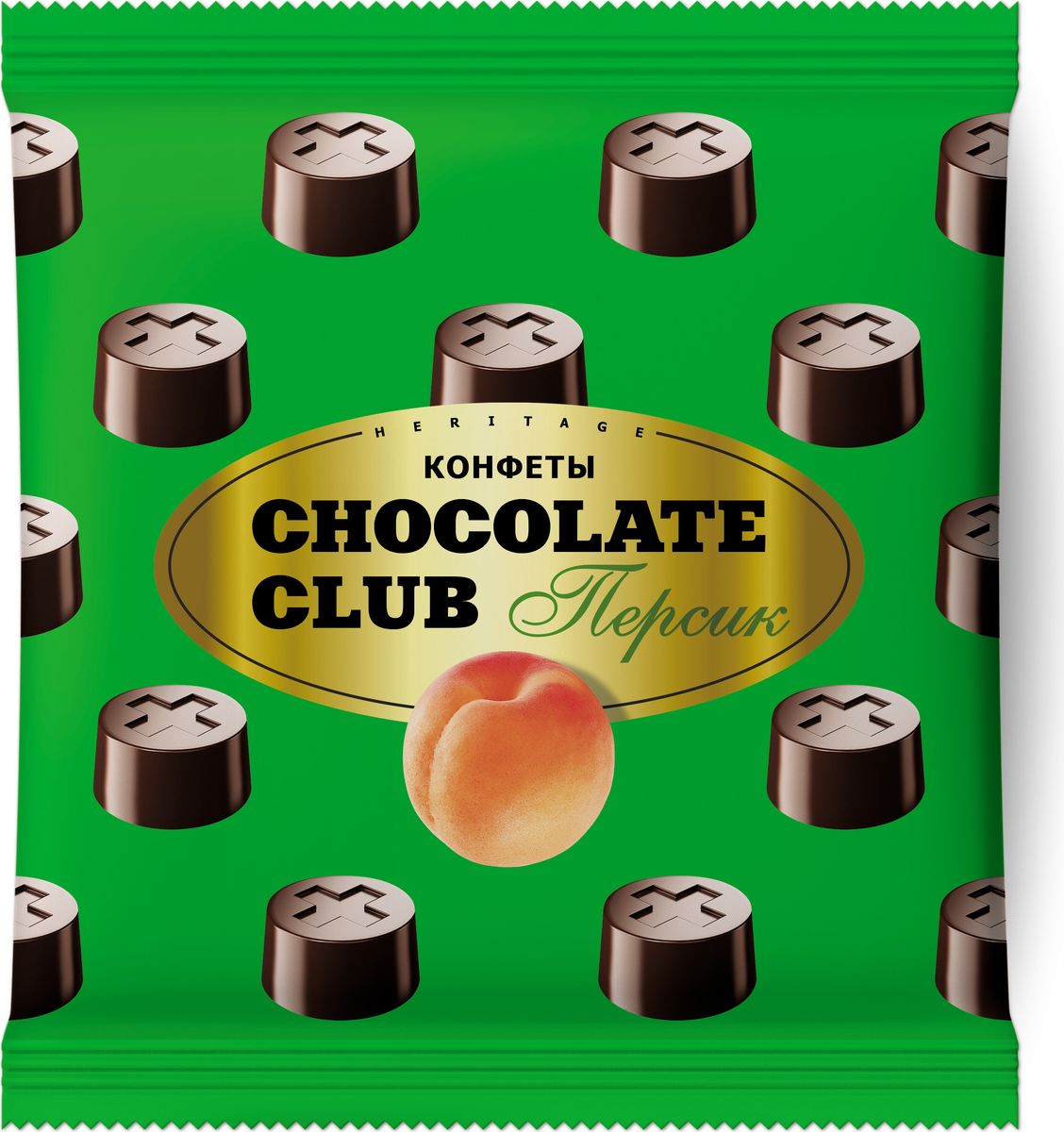 Chocolate Club Персик конфеты, 140 г стул трансформер для кормления stiony 006 chocolate beige