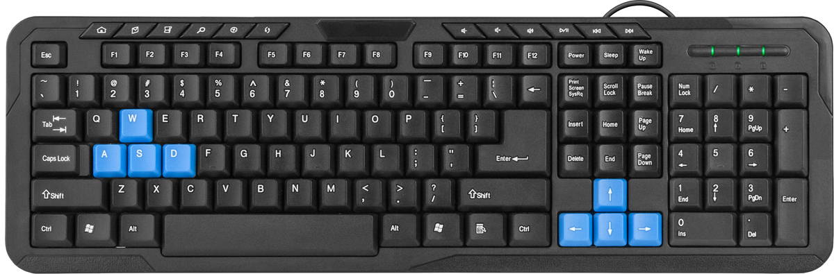 Defender HM-430 RU, Black клавиатура проводная