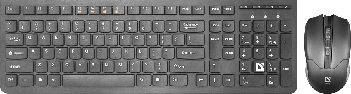 Defender Columbia C-775 RU, Black комплект мышь + клавиатура