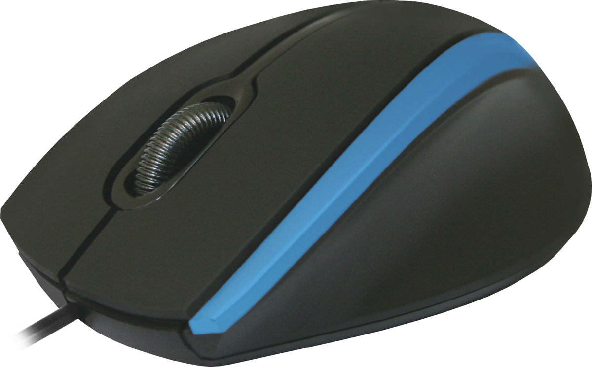 Defender MM-340, Black Blue проводная оптическая мышь