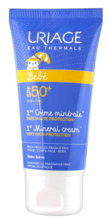 Uriage Минеральный крем SPF 50+ Bebe, 50 мл