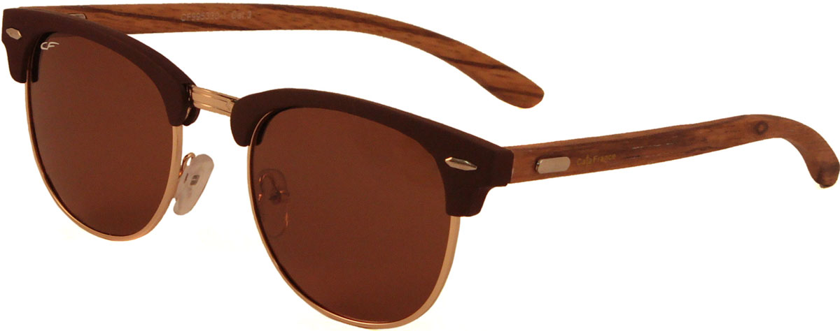 Очки солнцезащитные Cafa France, цвет: коричневый. CF995330
