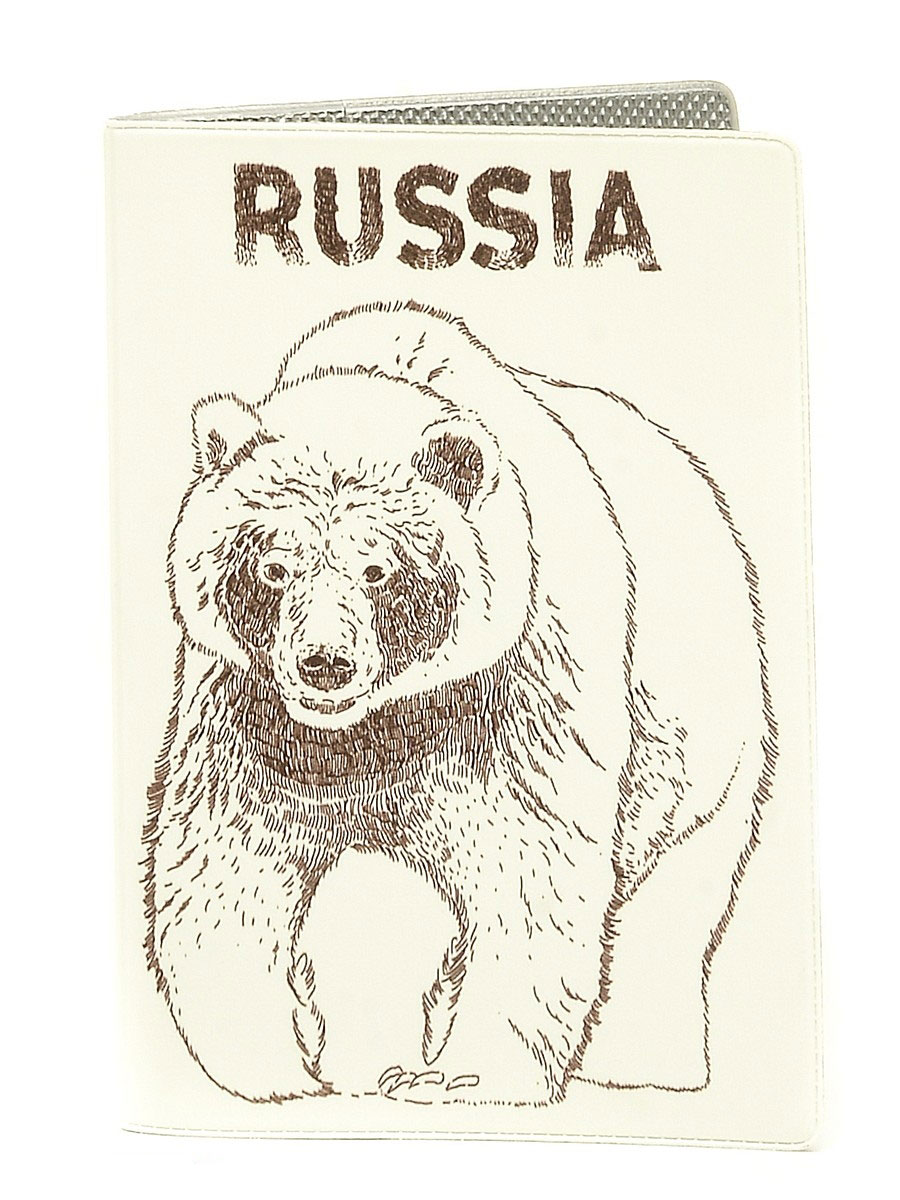 Обложка для автодокументов Медведь. AUTO301