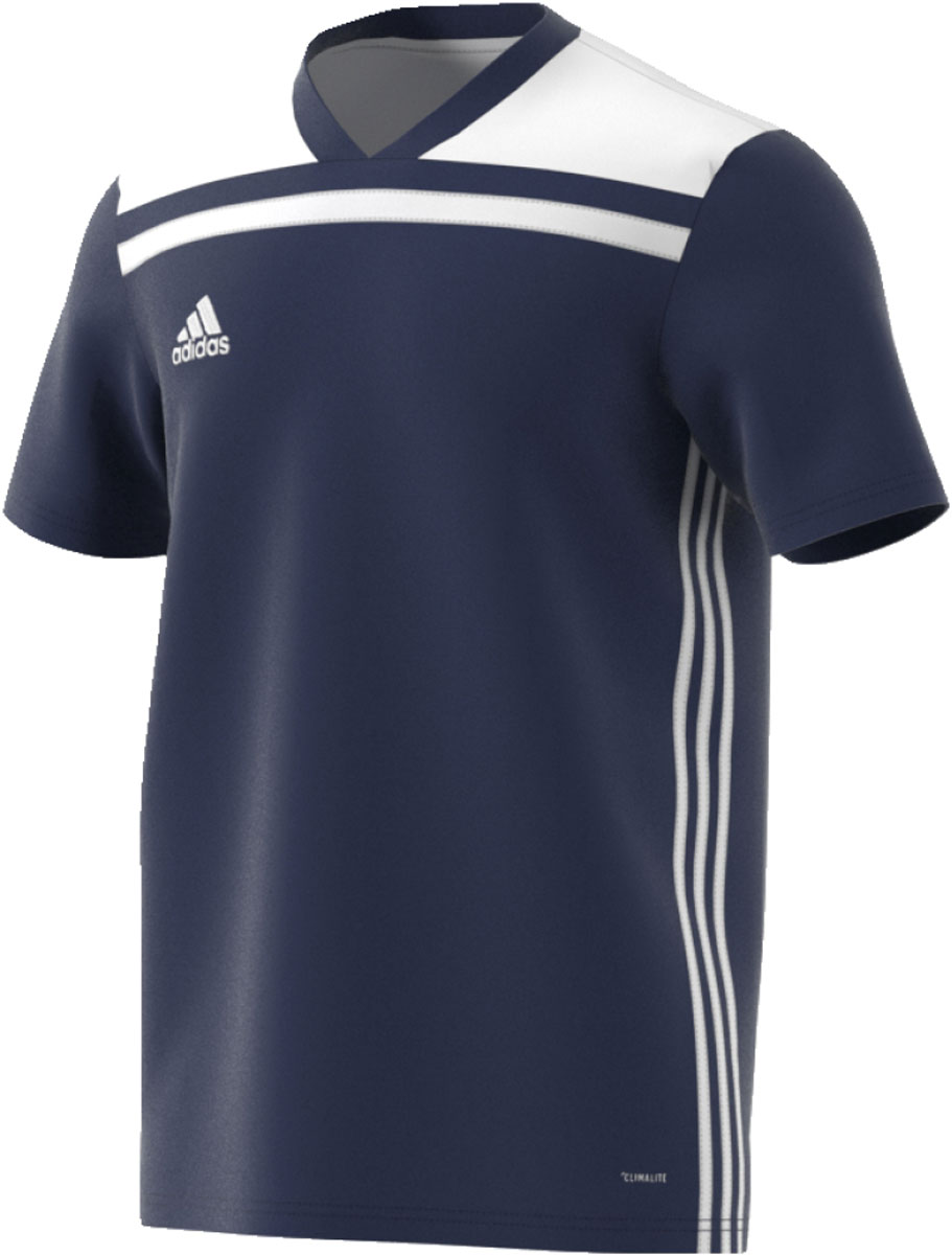 Футболка мужская Adidas Regista 18 Jsy, цвет: темно-синий, белый. CE8966. Размер L (52/54)