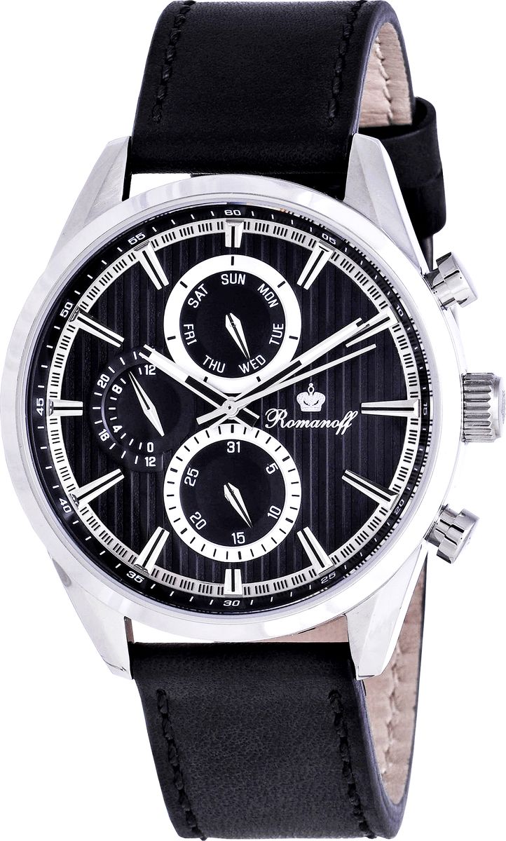 Часы наручные мужские Romanoff, цвет: черный. 3054G3BL
