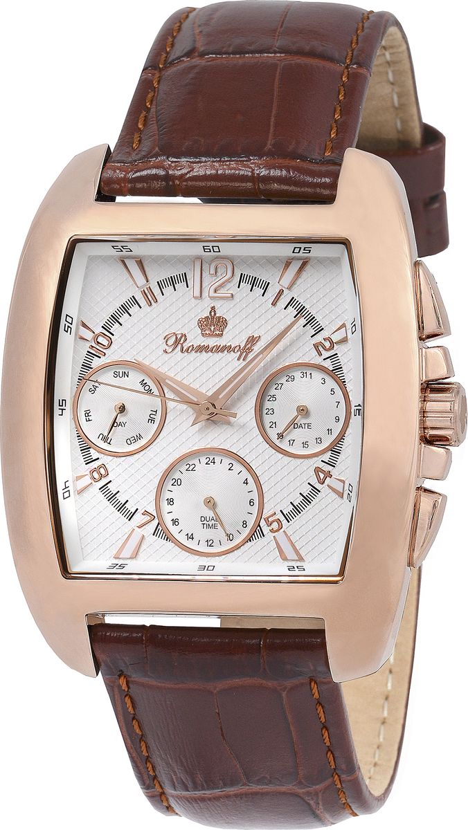 Часы наручные мужские Romanoff, цвет: коричневый. 4244B1BR