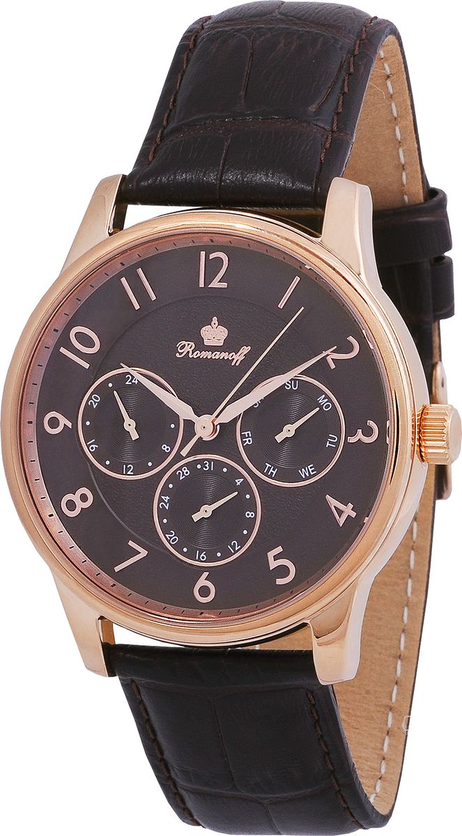 Часы наручные мужские Romanoff, цвет: коричневый. 6274B4BR