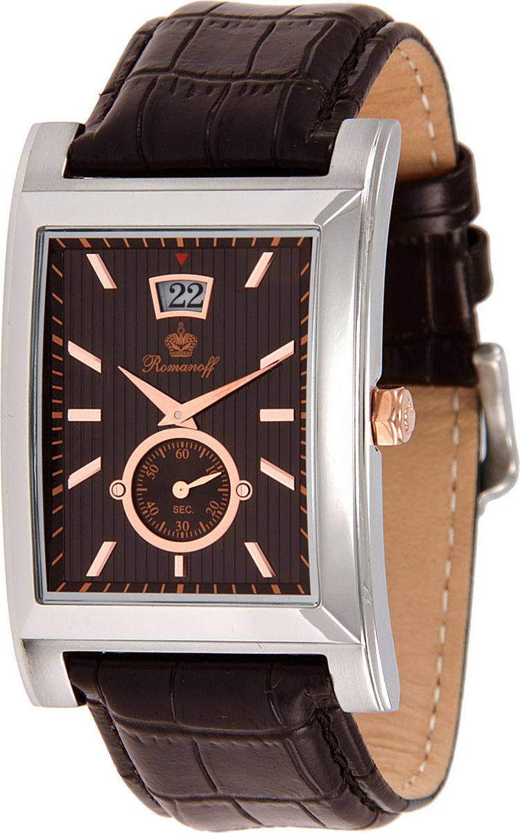 Часы наручные мужские Romanoff, цвет: коричневый. 3891T/TB4BR