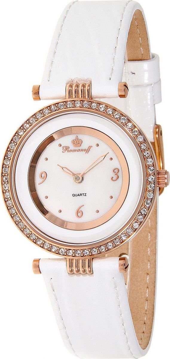Часы наручные женские Romanoff, цвет: белый. 40532B1WL