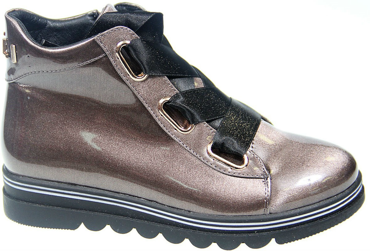 Ботинки для девочки Kipponi, цвет: бронзовый. FL-W8383 BTB (6). Размер 26