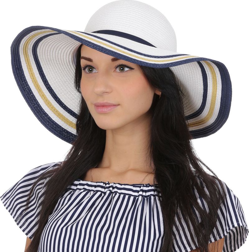 Соломенная шляпа женская Fabretti, цвет: мультиколор. GL33. Размер 56/59