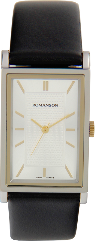 Часы наручные мужские Romanson, цвет: черный. DL3124CMC(WH)
