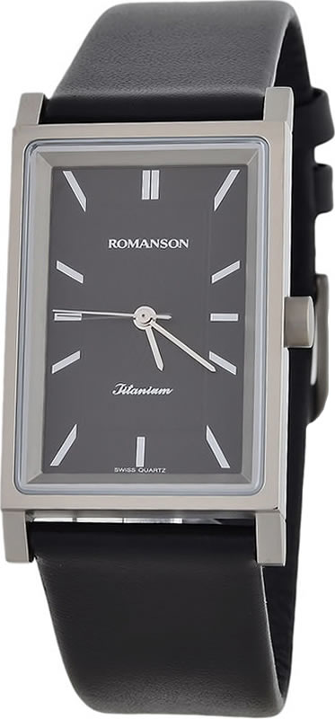 Часы наручные мужские Romanson, цвет: черный. DL4191SMW(BK)