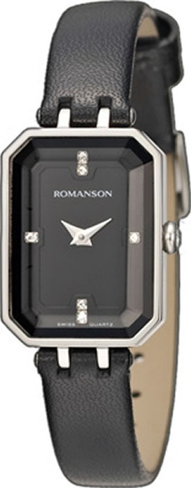 Часы наручные женские Romanson, цвет: черный. RL4207LW(BK)BK