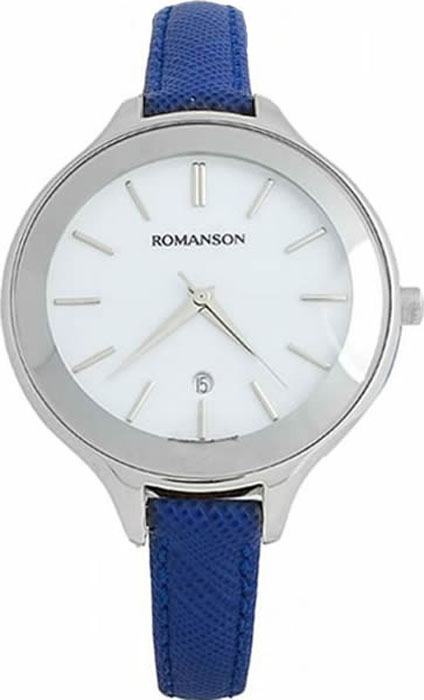 Часы наручные женские Romanson, цвет: синий. RL4208LW(WH)BU