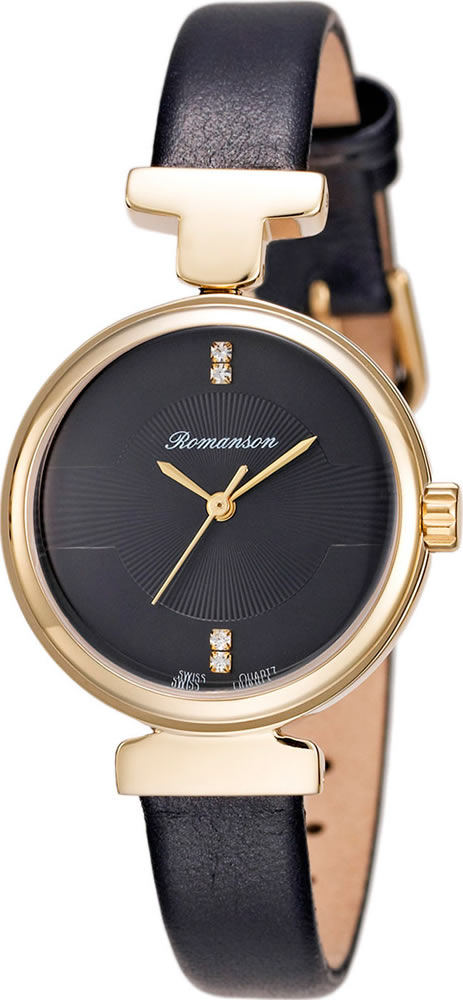 Часы наручные женские Romanson, цвет: черный. RL6A05LLG(BK)