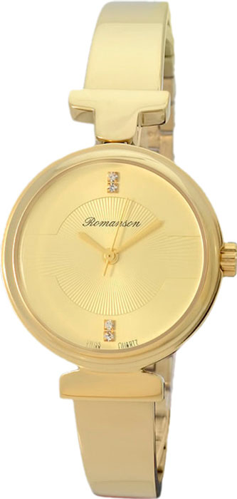 Часы наручные женские Romanson, цвет: золотистый. RM6A05LLG(GD)
