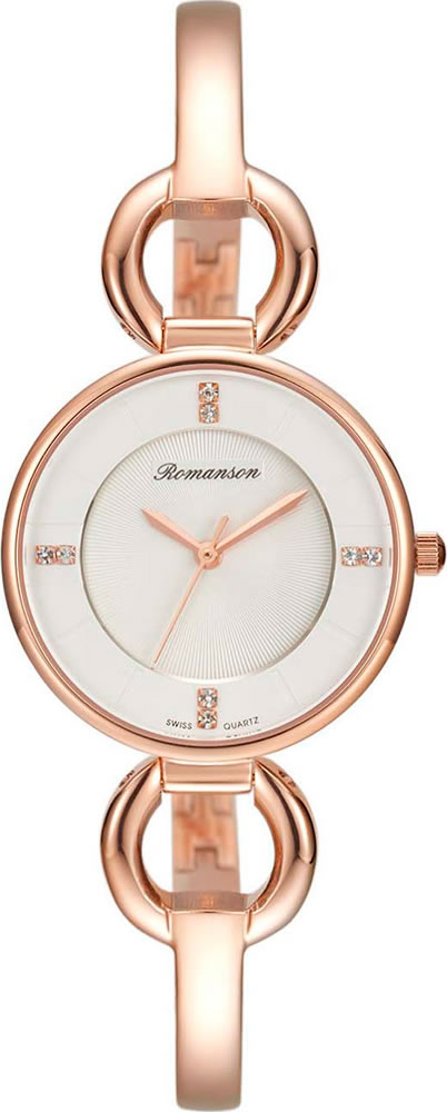 Часы наручные женские Romanson, цвет: розовый. RM7A04LLR(WH)