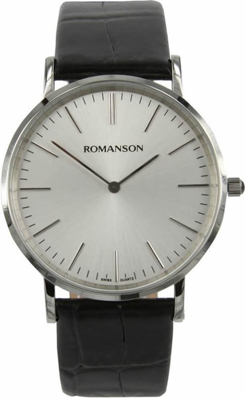 Часы наручные мужские Romanson, цвет: черный. TL0387MW(WH)