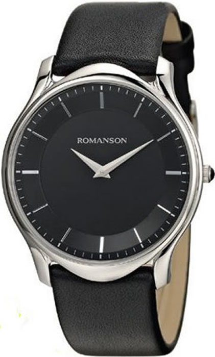 Часы наручные мужские Romanson, цвет: черный. TL2617MW(BK)BK