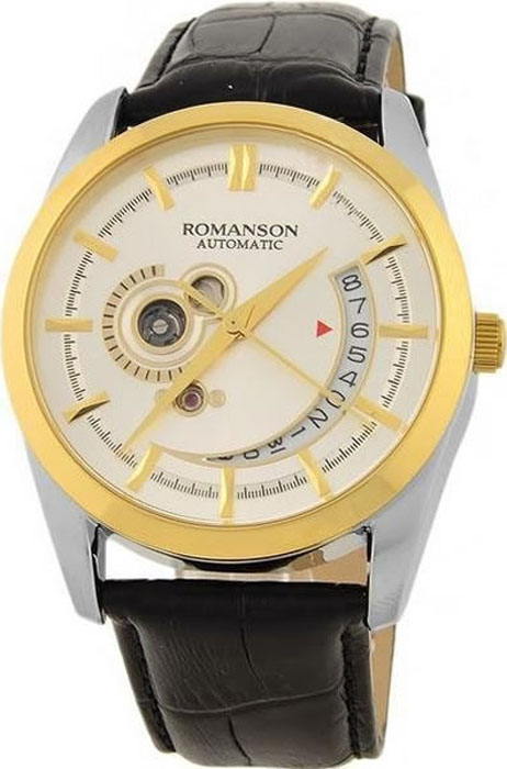 Часы наручные мужские Romanson, цвет: черный. TL3224RMC(WH)BK