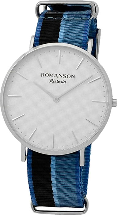 Часы наручные мужские Romanson, цвет: синий. TL6A30MMW(WH)