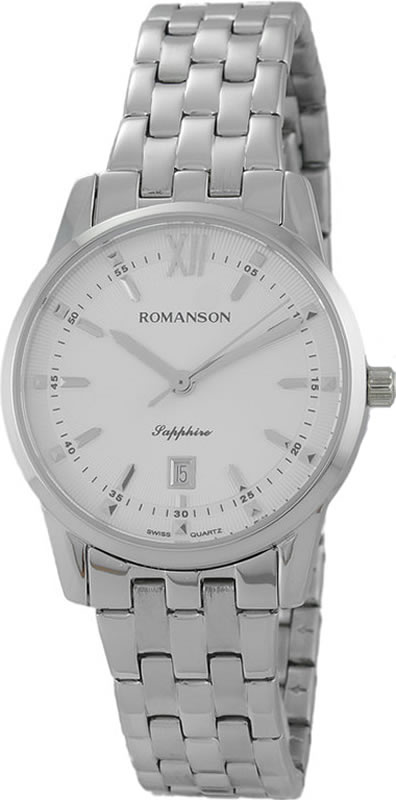 Часы наручные женские Romanson, цвет: серебристый. TM7A20LLW(WH)