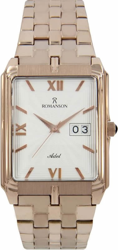 Часы наручные женские Romanson, цвет: золотистый. TM8154CXR(WH)