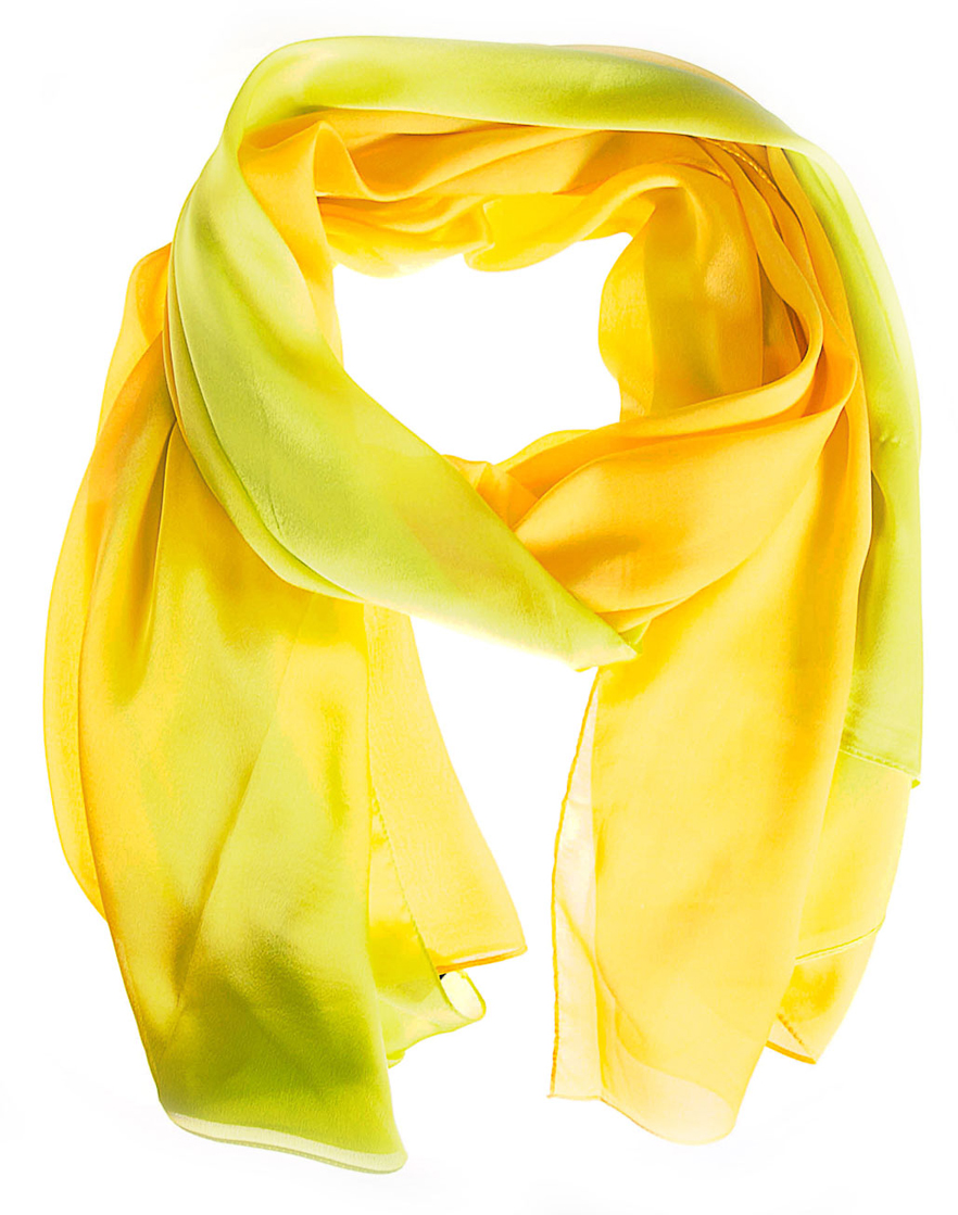 Палантин женский Vita Pelle, цвет: желтый, зеленый. K01P25173. Размер 190 см х 85 см