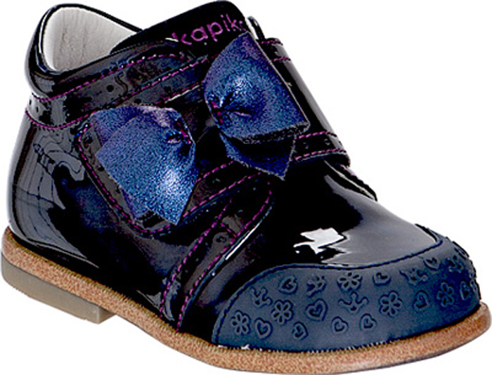 Ботинки для девочки Kapika, цвет: темно-синий. 10137-2. Размер 20