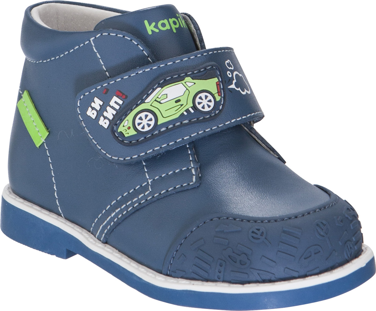 Ботинки для мальчика Kapika, цвет: джинс. 10138-2. Размер 19