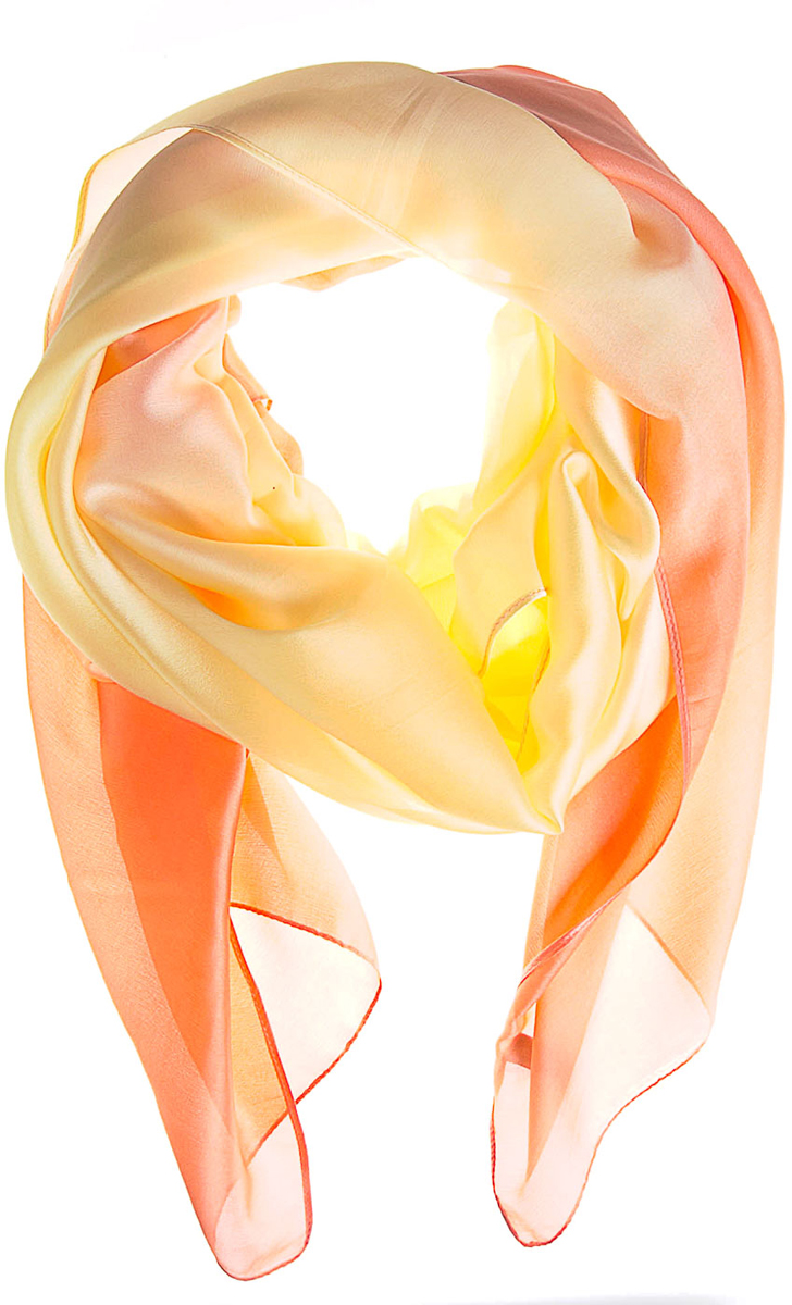 Палантин женский Vita Pelle, цвет: розовый, желтый. K01P25170. Размер 190 см х 85 см