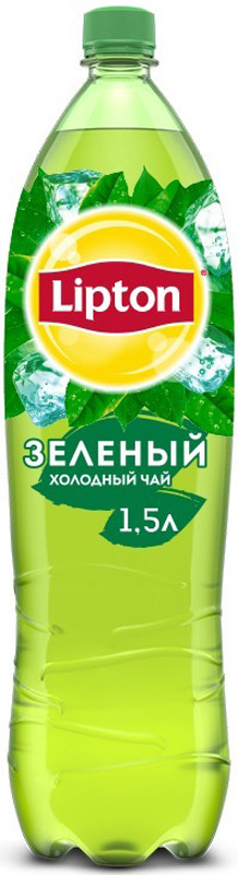 Lipton Ice Tea Зеленый холодный чай, 1,5 л lipton lemon melissa green tea зеленый чай в пирамидках с листочками лимонной мяты 20 шт