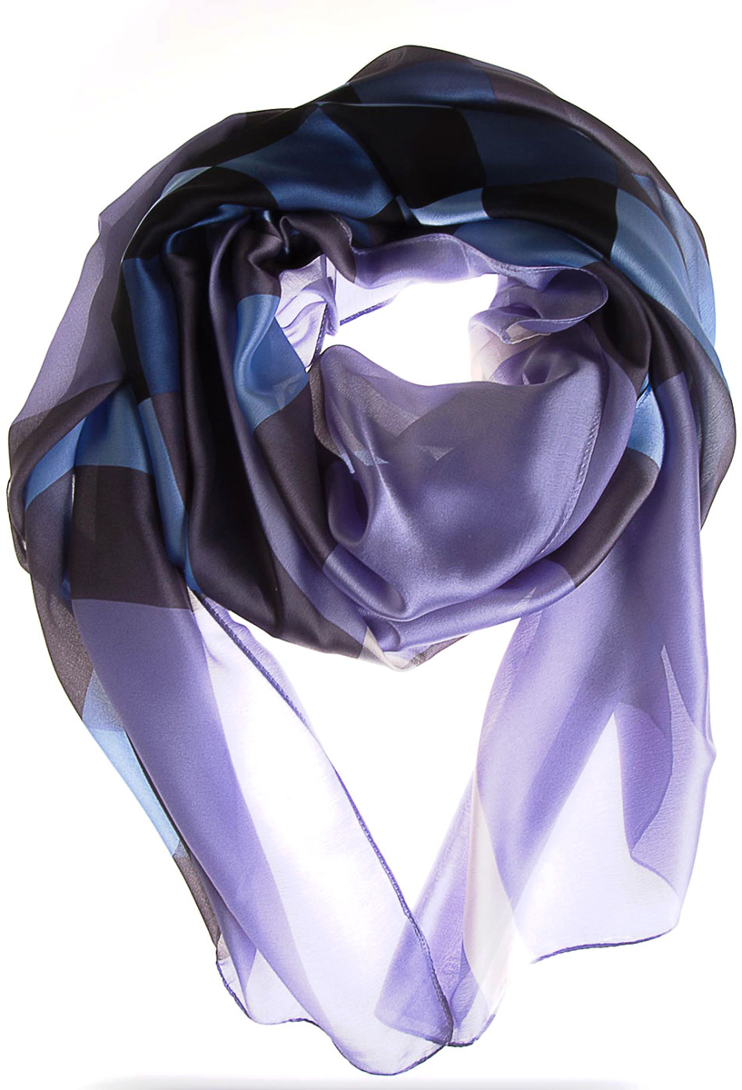Палантин женский Vita Pelle, цвет: сиреневый, голубой. K01P25146. Размер 180 см х 90 см