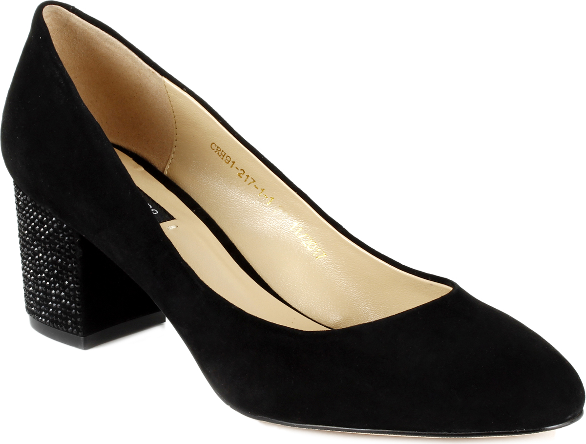 Туфли женские El Tempo, цвет: черный. CRH91_217-1-1_BLACK. Размер 38