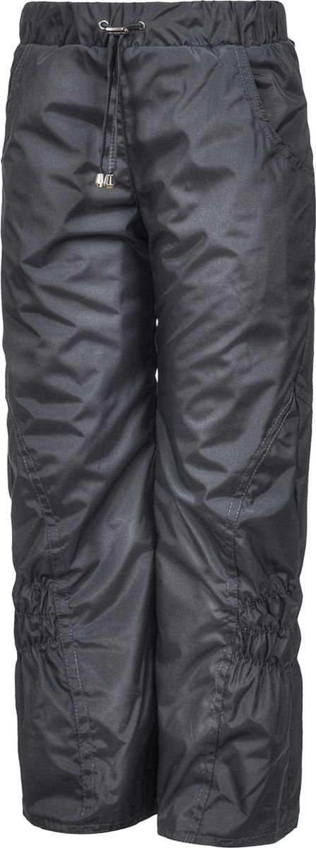 Брюки утепленные для девочки M&D, цвет: серый. БР0045Ф_20. Размер 128