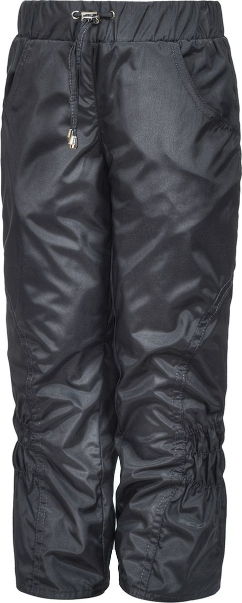 Брюки утепленные для девочки M&D, цвет: серый. БР045Ф_20. Размер 104