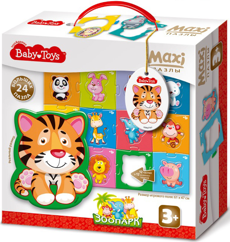 Baby Toys Пазл для малышей Maxi Зоопарк