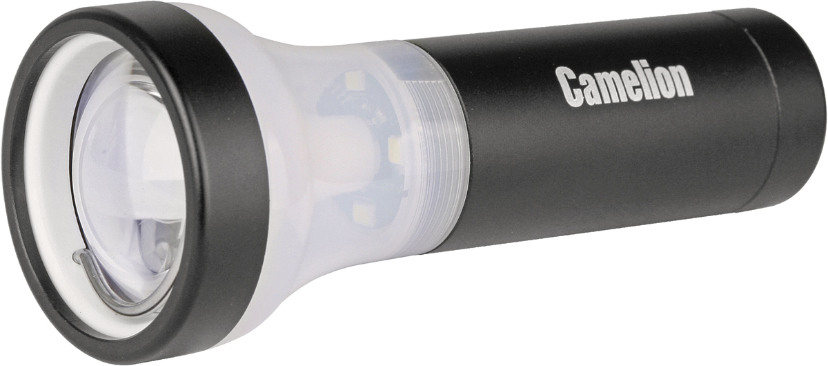 Фонарь ручной Camelion LED51512, цвет: черный фонарь camelion led51512