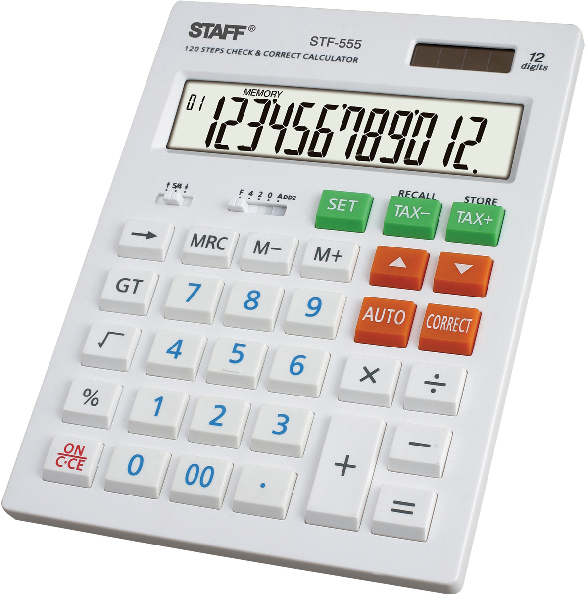 Staff Калькулятор настольный STF-555 цвет белый
